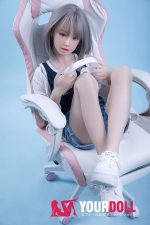 Momo 楓 H027-B 145cm  Aカップ ノーマル肌 顎機能付き ろり ラブドール - 画像 (8)