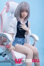 Momo 楓 H027-B 145cm  Aカップ ノーマル肌 顎機能付き ろり ラブドール - 画像 (7)
