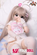 MOZU  比奈  65cm  3.5kg 肌色＆瞳色＆ウィッグ＆メイク＆衣装は画像と同じ ビニールヘッド+シリコンボディ 可愛いラブドール - 画像 (9)