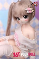 MOZU  比奈  65cm  3.5kg 肌色＆瞳色＆ウィッグ＆メイク＆衣装は画像と同じ ビニールヘッド+シリコンボディ 可愛いラブドール - 画像 (3)
