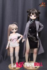 MOZU  比奈  65cm  3.5kg 肌色＆瞳色＆ウィッグ＆メイク＆衣装は画像と同じ ビニールヘッド+シリコンボディ 可愛いラブドール - 画像 (6)