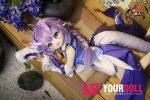 MOZU  小白竜  85cm 小胸 6kg 肌色＆瞳色＆ウィッグ＆メイク＆衣装（尻尾付き）は画像と同じ  ビニールヘッド+TPEボディ 2次元ラブドール - 画像 (11)