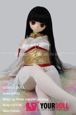 GUAVADOLL DM02 147cm Cカップ ノーマル肌 デカールメイク ビニール製のヘッド 黒髪 ロング ラブドール - 画像 (2)