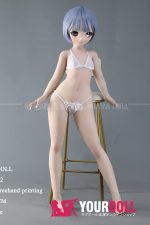GUAVADOLL DM02 136cm AAカップ ノーマル肌 手描きメイク ビニール製のヘッド 可愛い ラブドール - 画像 (2)