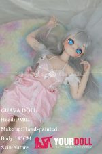 GUAVADOLL DM02 145cm Dカップ ノーマル肌 手描きメイク ビニール製のヘッド 愛嬌 ラブドール - 画像 (2)