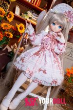 GUAVADOLL DM02 136cm  AAカップ ノーマル肌 手描きメイク ビニール製のヘッド お嬢ちゃん 華奢 楚々 アニメドール - 画像 (4)