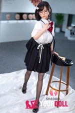 Shedoll Luoxiaoxi(洛小夕) 148cm  Dカップ フルシリコン ボディ材質選択可 顎機能追加可 ラブドール - 画像 (24)