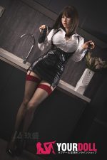JiuShengDoll Yuka #78B 160cm Eカップ ノーマル肌 顎機能付き フルシリコン 美人OL エロ 巨乳 ラブドール - 画像 (4)