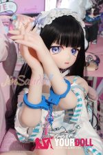 WM Dolls 黒宮 150cm  Aカップ  #Y011 ビニール製ヘッド+TPE製ボディ ノーマル肌 可愛い 癒し系 最新 ラブドール - 画像 (4)