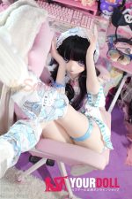 WM Dolls 黒宮 150cm  Aカップ  #Y011 ビニール製ヘッド+TPE製ボディ ノーマル肌 可愛い 癒し系 最新 ラブドール - 画像 (6)