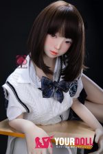 Momo 栞奈 H014-A 145cm  Aカップ ノーマル肌 貧乳 制服 可愛い ラブドール - 画像 (2)