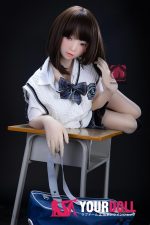 Momo 栞奈 H014-A 145cm  Aカップ ノーマル肌 貧乳 制服 可愛い ラブドール - 画像 (8)
