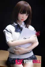 Momo 栞奈 H014-A 145cm  Aカップ ノーマル肌 貧乳 制服 可愛い ラブドール - 画像 (3)