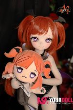 MOZU サリーヒル(萨丽希尔) 85cm 小胸 6kg 肌色＆瞳色＆ウィッグ＆メイク＆衣装は画像と同じ ビニールヘッド+TPEボディ MOZUの看板娘 ハート目 - 画像 (2)