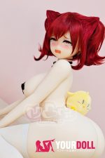 AotumeDoll #110 135cm Gカップ ケモ耳 照れ顔 フルTPE製 巨乳 ラブドール - 画像 (4)