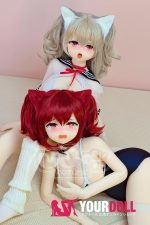 AotumeDoll #110 135cm Gカップ ケモ耳 照れ顔 フルTPE製 巨乳 ラブドール - 画像 (15)