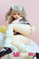 AotumeDoll #109 135cm Gカップ ケモ耳 照れ顔 フルTPE製 可愛い 巨乳 ラブドール - 画像 (7)