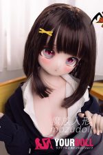MOZU ルビーちゃん 大胸 141cm 23kg 画像通りの仕様付き ビニール製のヘッド+TPEボディ泣き顔 バッテン口 - 画像 (2)