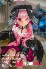 GUAVADOLL 136cm  AAカップ ノーマル肌 手描きメイク シリコンヘッド コスプレ系 愛嬌 ラブドール - 画像 (4)