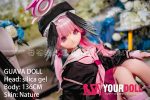 GUAVADOLL 136cm  AAカップ ノーマル肌 手描きメイク シリコンヘッド コスプレ系 愛嬌 ラブドール - 画像 (9)