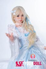 Shedoll Jenny（珍妮）148cm Dカップ フルシリコン ボディ材質選択可 お姫様 最新 ラブドール 雀斑メイク - 画像 (11)