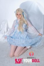Shedoll Jenny（珍妮）148cm Dカップ フルシリコン ボディ材質選択可 お姫様 最新 ラブドール 雀斑メイク - 画像 (21)