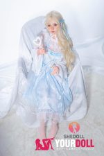 Shedoll Jenny（珍妮）148cm Dカップ フルシリコン ボディ材質選択可 お姫様 最新 ラブドール 雀斑メイク - 画像 (22)