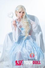 Shedoll Jenny（珍妮）148cm Dカップ フルシリコン ボディ材質選択可 お姫様 最新 ラブドール 雀斑メイク - 画像 (17)