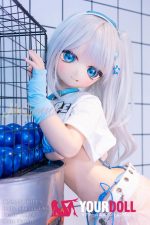 WM Dolls 藍ちゃん 140cm Cカップ #Y012 ビニール製ヘッド+シリコン製ボディ ノーマル肌 新品 アニメドール スケスケ - 画像 (2)