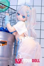 WM Dolls 藍ちゃん 140cm Cカップ #Y012 ビニール製ヘッド+シリコン製ボディ ノーマル肌 新品 アニメドール スケスケ - 画像 (7)