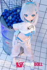 WM Dolls 藍ちゃん 140cm Cカップ #Y012 ビニール製ヘッド+シリコン製ボディ ノーマル肌 新品 アニメドール スケスケ - 画像 (14)