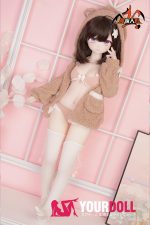 MOZU 萌芽 85cm 大胸 6kg 画像通りの仕様 ビニールヘッド+TPEボディラブドール 能天気な熊ちゃん - 画像 (15)