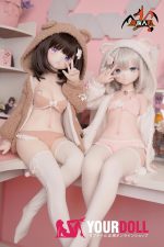 MOZU 萌芽 85cm 大胸 6kg 画像通りの仕様 ビニールヘッド+TPEボディラブドール 能天気な熊ちゃん - 画像 (12)