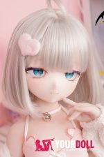MOZU 玲芽 85cm 小胸 6kg 画像通りの仕様 ビニールヘッド+TPEボディ アニメドール 気まぐれな猫ちゃん - 画像 (2)