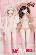 MOZU 玲芽 85cm 小胸 6kg 画像通りの仕様 ビニールヘッド+TPEボディ アニメドール 気まぐれな猫ちゃん - 画像 (9)