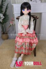 GUAVADOLL DM04 147cm Cカップ ノーマル肌 オッドアイ 手描きメイク ビニール製のヘッド（PVC）ラブドール - 画像 (4)