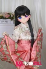 GUAVADOLL DM04 147cm Cカップ ノーマル肌 オッドアイ 手描きメイク ビニール製のヘッド（PVC）ラブドール - 画像 (3)