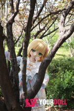 GUAVADOLL DM02 136cm AAカップ ノーマル肌 手描きメイク ビニール製のヘッド 癒し系 ラブドール - 画像 (9)