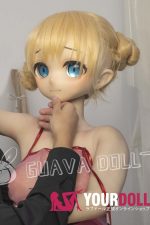 GUAVADOLL DM02 147cm Cカップ ノーマル肌  手描きメイク ビニール製のヘッド 良乳 ラブドール - 画像 (2)