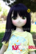 GUAVADOLL DM04 136cm AAカップ ノーマル肌 手描きメイク ビニール製のヘッド 可愛い ラブドール - 画像 (2)
