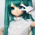 GUAVADOLL DM02 136cm AAカップ ノーマル肌 手描きメイク ビニール製のヘッド ツインテール コスプレ系 ラブドール
