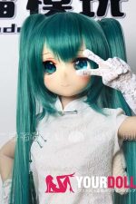 GUAVADOLL DM02 136cm AAカップ ノーマル肌 手描きメイク ビニール製のヘッド ツインテール コスプレ系 ラブドール