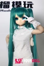GUAVADOLL DM02 136cm AAカップ ノーマル肌 手描きメイク ビニール製のヘッド ツインテール コスプレ系 ラブドール - 画像 (5)