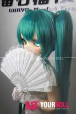 GUAVADOLL DM02 136cm AAカップ ノーマル肌 手描きメイク ビニール製のヘッド ツインテール コスプレ系 ラブドール - 画像 (2)