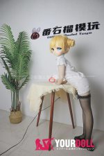 GUAVADOLL DM02 136cm AAカップ ノーマル肌 手描きメイク ビニール製のヘッド ちびっ子 ラブドール - 画像 (4)