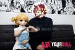 GUAVADOLL DM02 136cm AAカップ ノーマル肌 手描きメイク ビニール製のヘッド ちびっ子 ラブドール - 画像 (5)