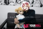 GUAVADOLL DM02 136cm AAカップ ノーマル肌 手描きメイク ビニール製のヘッド ちびっ子 ラブドール - 画像 (6)