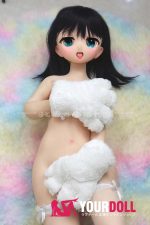 GUAVADOLL DM02 136cm AAカップ ノーマル肌 手描きメイク ビニール製のヘッド 舌出し ラブドール - 画像 (3)
