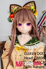 GUAVADOLL DM08 145cm Dカップ ノーマル肌 手描きメイク ビニール製のヘッド ボディ選択可 可愛い ラブドール - 画像 (2)