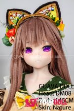 GUAVADOLL DM08 145cm Dカップ ノーマル肌 手描きメイク ビニール製のヘッド ボディ選択可 可愛い ラブドール
